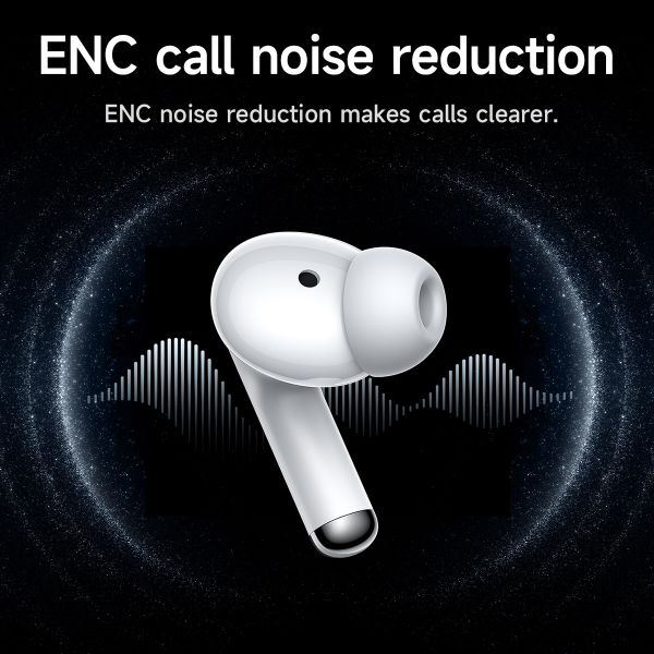 hoco. EQ26 ANC+ENC Nice true wireless BT headset - White