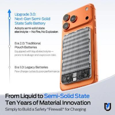 MOVE SPEED MSP07 Magnetic Solid-State Power Bank 5000mAh 18W (CCC Certified)