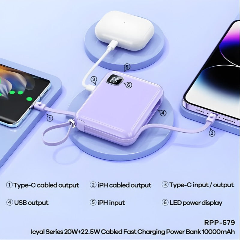 Remax 10000mAh with USB C & Lightning