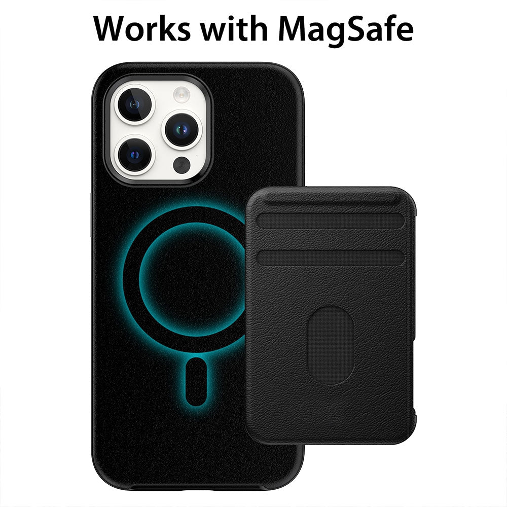 Hybrid Beatles Shockproof Case Cover with Magnetic Ring for iPhone 17 Pro Max-Black
