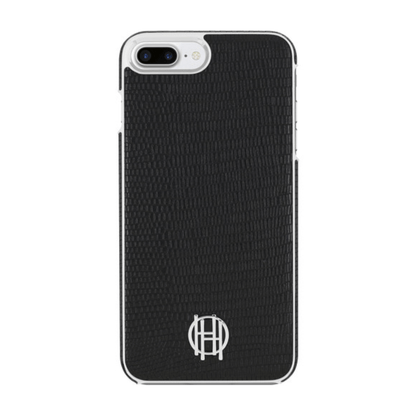House of Harlow 1960 Black Lizard/Silver Metallic Case for iPhone 7/8 Plus