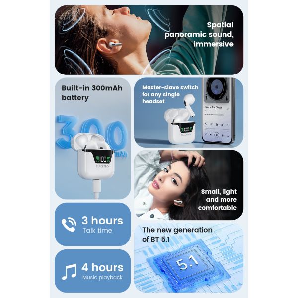 Blacktech TWS DES2023 - White