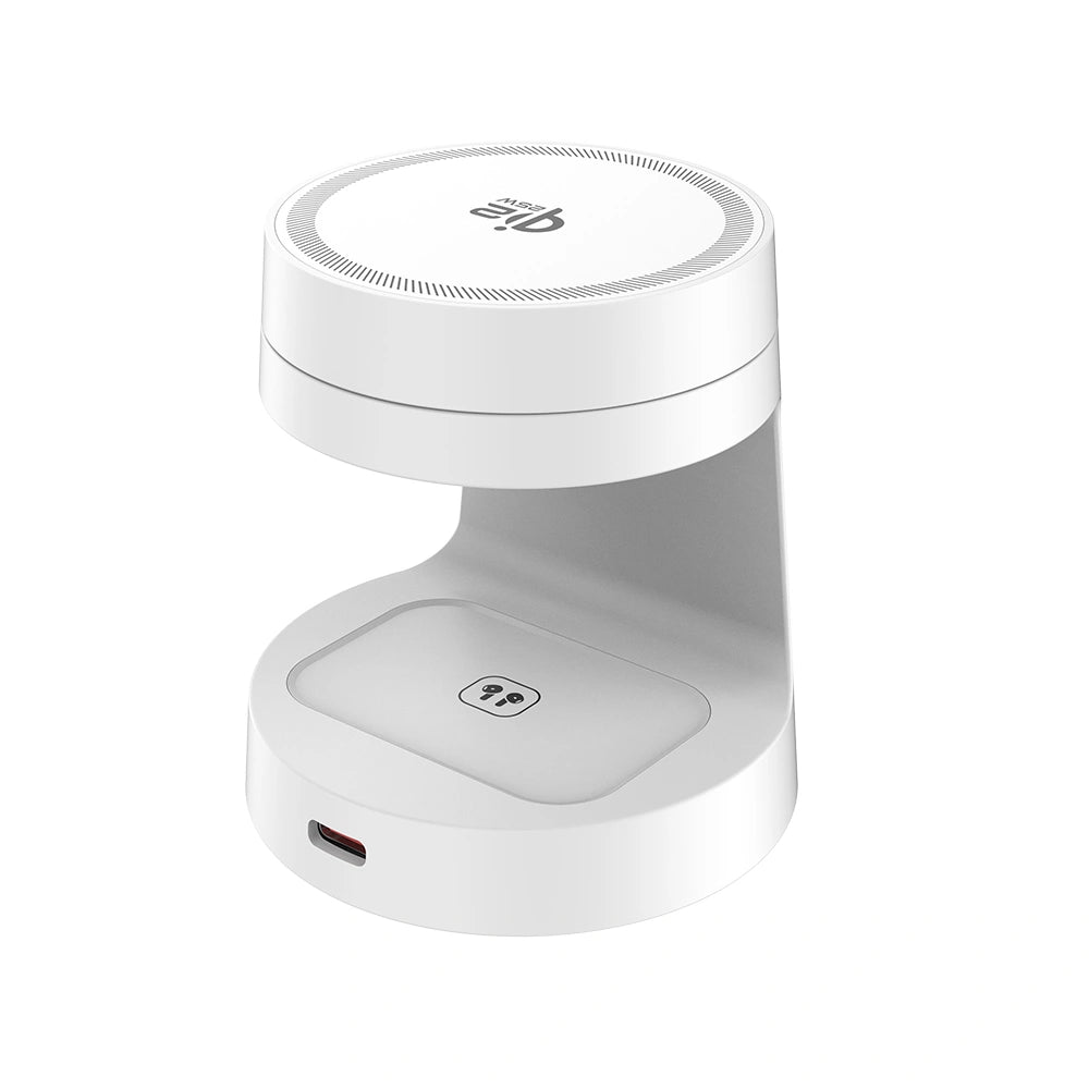 REDEFYNE Qi2.2 25W 3-IN-1 Foldable Magnetic Wireless Charger- White