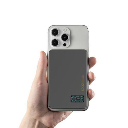 Lito Ultra Thin Magnetic Power Bank 5000MaH LP07 - Black