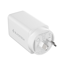 BLACKTECH 67W PPS PD QC GaN Charger With Smart IC - White (SAA APPROVED Australia Safety Product)