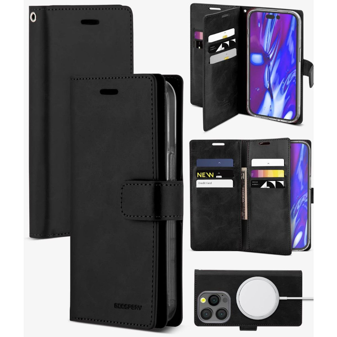 Goospery Mansoor 9 Card Wallet Phone Case for Samsung S9