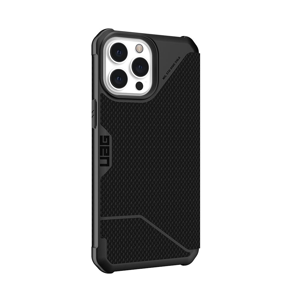 iPhone 13 UAG Metropolis Card Folio Case - Kevlar Black