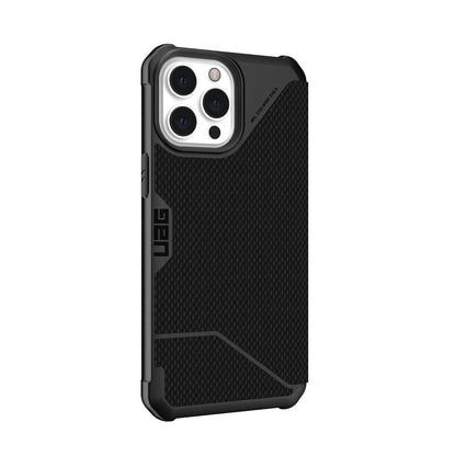 iPhone 13 UAG Metropolis Card Folio Case - Kevlar Black