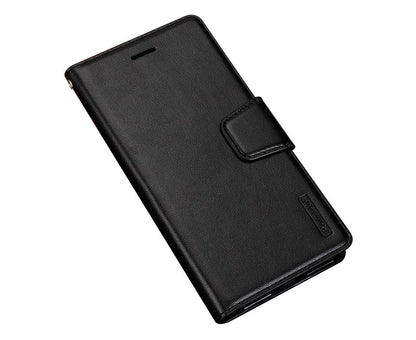 Hanman Leather Wallet Case Black for Google Pixel 6A 5G