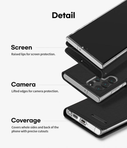 Goospery Mercury Canvas Case for Samsung S23 Ultra Black
