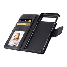Hanman Leather Wallet Case Black for Google Pixel 6A 5G