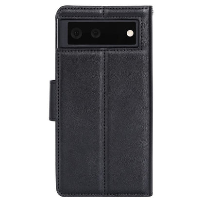 Hanman Leather Wallet Case Black for Google Pixel 6A 5G