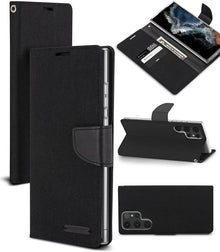 Goospery Mercury Canvas Case for Samsung S23 Ultra Black