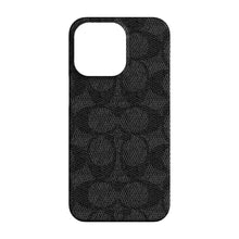 Coach Slim Wrap for iPhone 13 Pro-BLACK SIGNATURE C