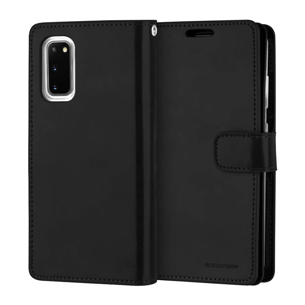 Goospery Mansoor Black Wallet Diary Case for Samsung Galaxy S20