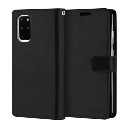 Goospery Mansoor Black Wallet Diary Case for Samsung Galaxy S20 Plus
