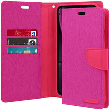 Goospery Canvas Diary Pink for iPhone 12 / 12 Pro