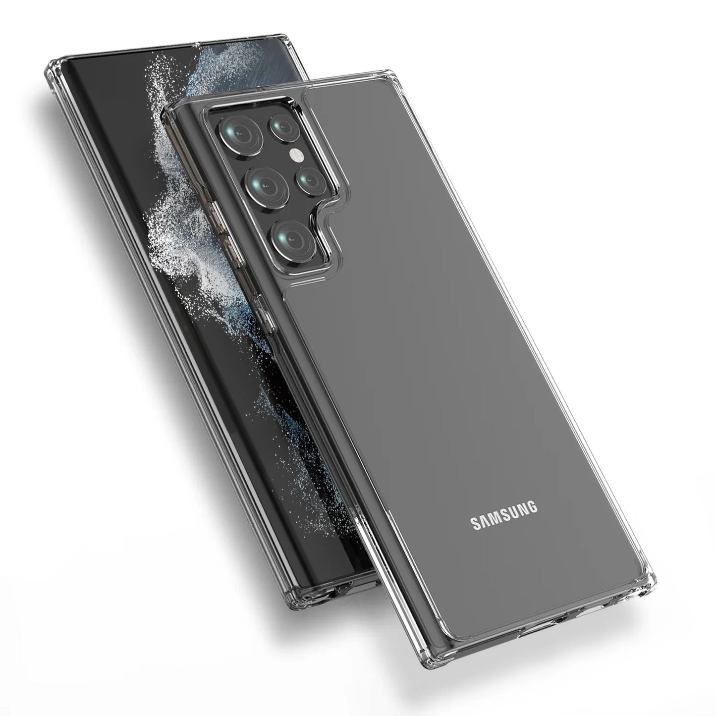 Boomtique Minimal Clear Case for Samsung S23 Ultra