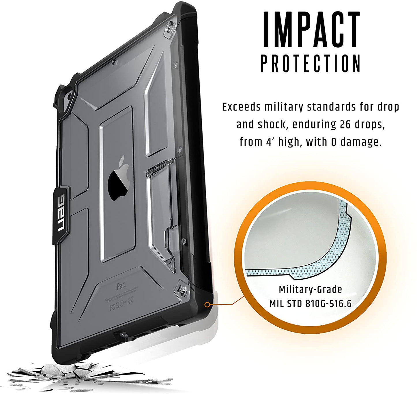 UAG- Urban Armour Gear Plasma Ice for iPad 9.7" (5/6/Air1/Air2/Pro)