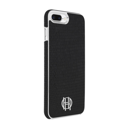 House of Harlow 1960 Black Lizard/Silver Metallic Case for iPhone 7/8/SE (2020)