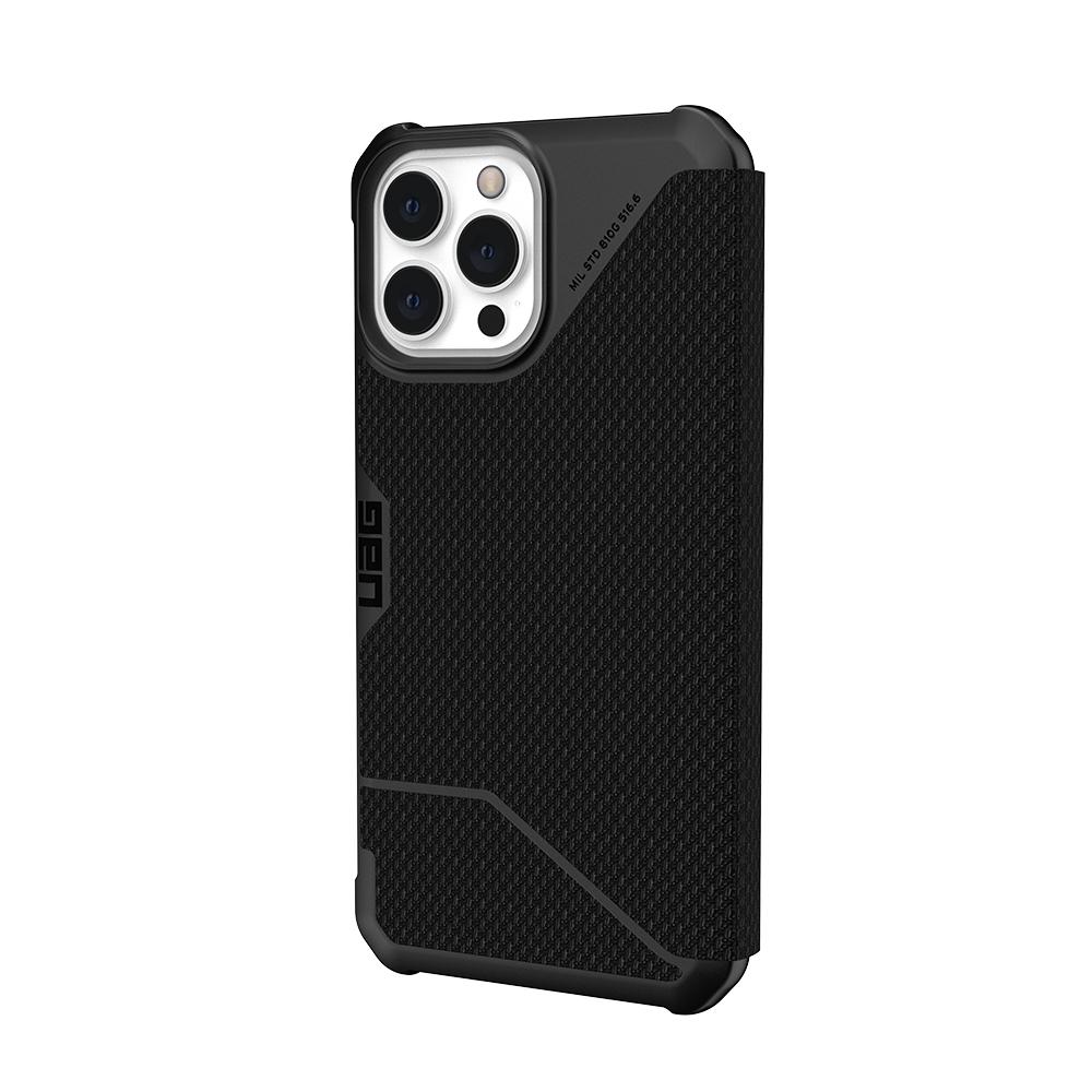 iPhone 13 UAG Metropolis Card Folio Case - Kevlar Black